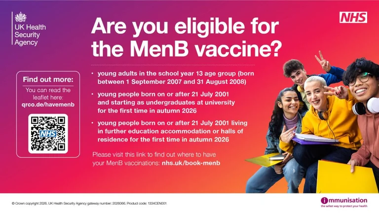 UK students get a temporary two-dose MenB offer