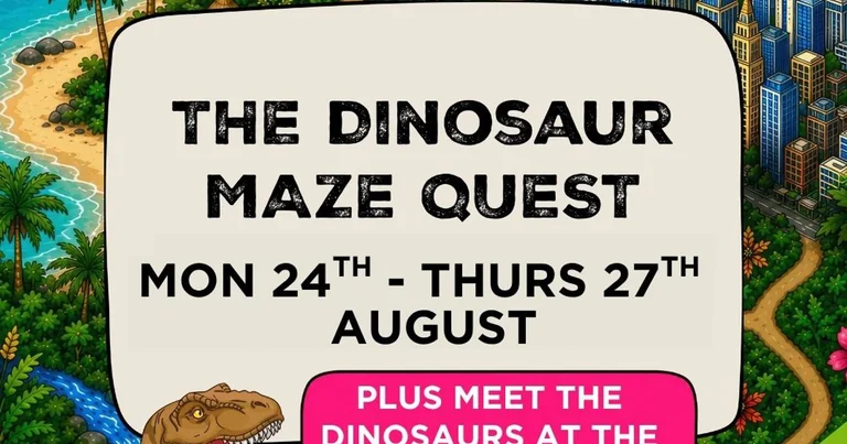 Free Dinosaur Maze Quest Comes to Fleetwood This August