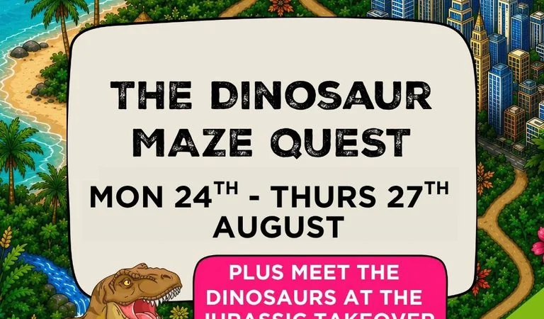 Free Dinosaur Maze Quest Comes to Fleetwood This August