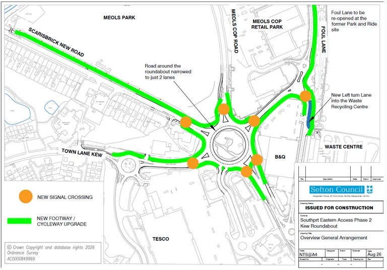 Southport drivers face months of roundabout works
