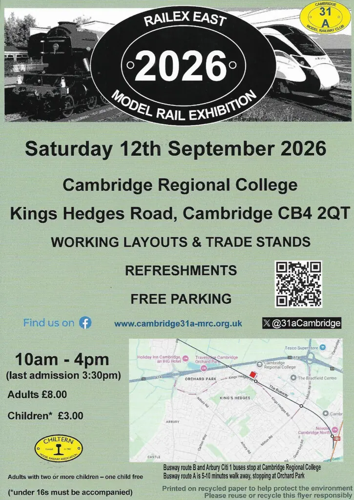 RailEx East 2026: What to expect at the Cambridge model railway show